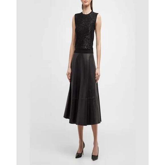 CURRENT St John Sequin Knit Tank Top Wool Silk sz M $495 - Picture 11 of 11